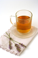Lavender infusion. Lavandula officinalis.