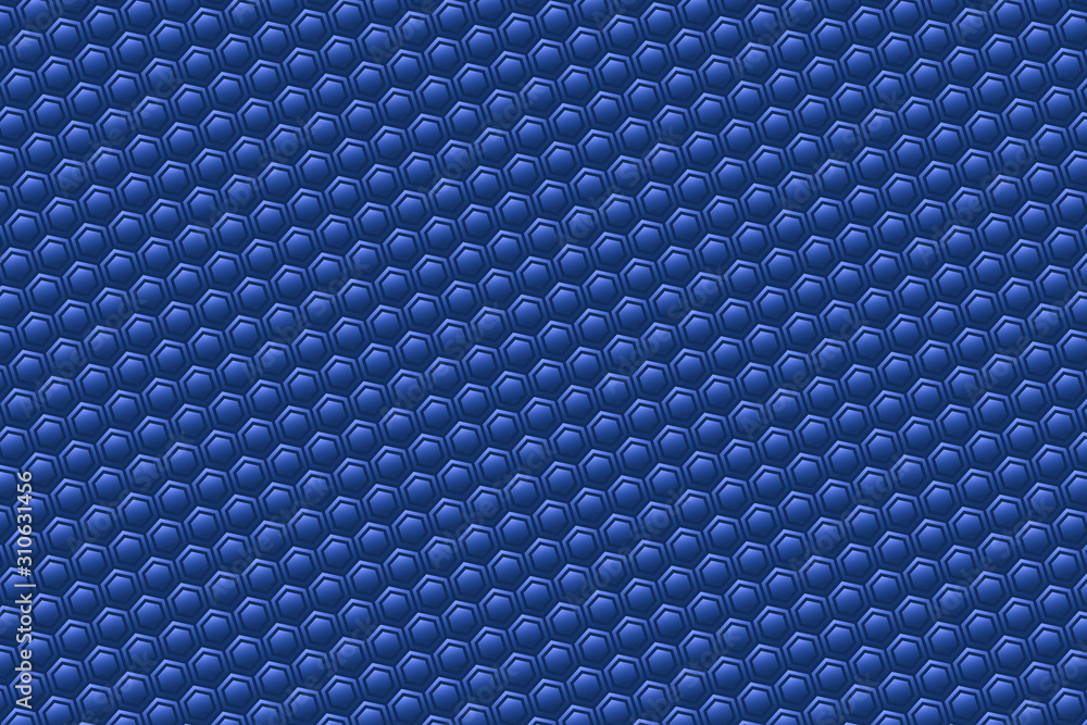 Aufkleber abstract color illustration with hexagonal elements.
