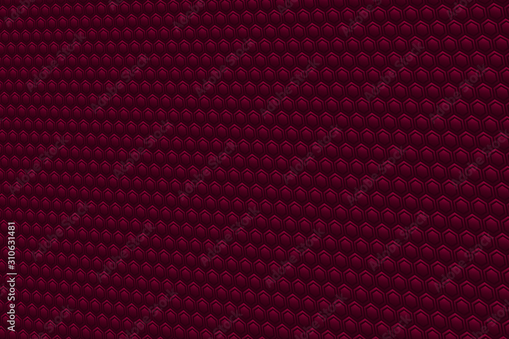 Aufkleber abstract color illustration with hexagonal elements.
