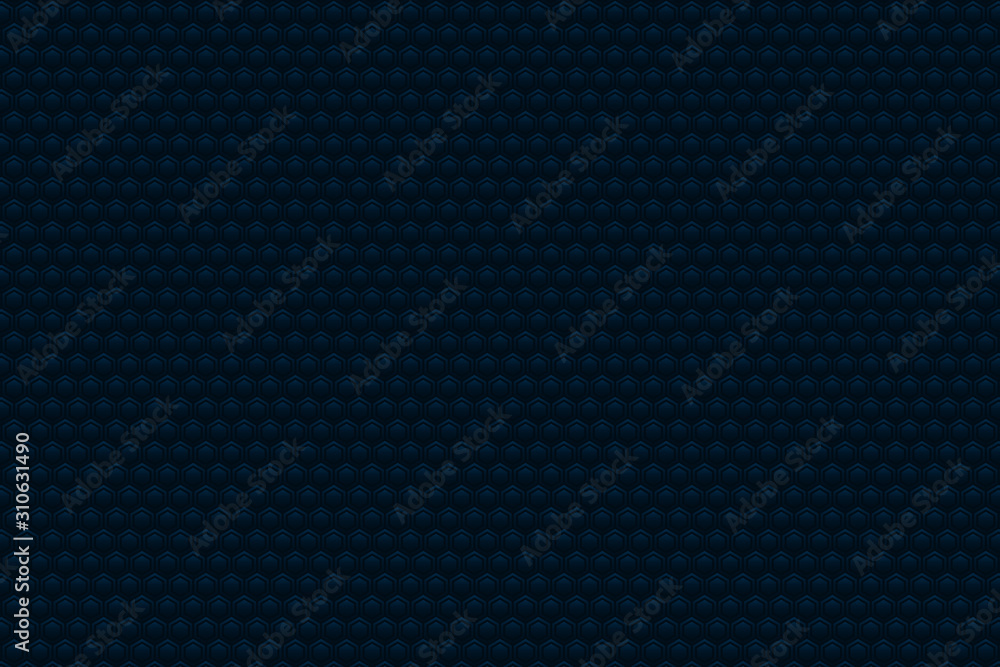 Poster abstract color illustration with hexagonal elements.