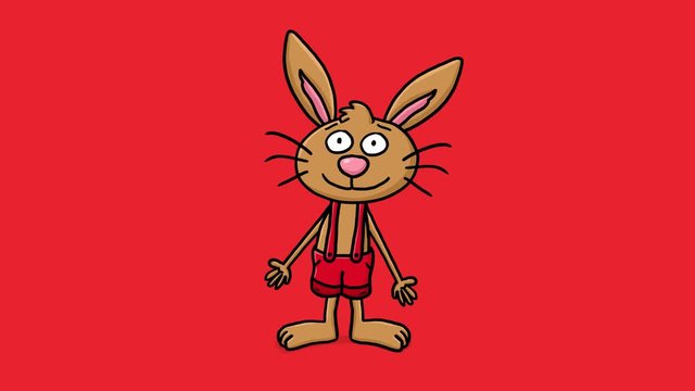 Osterhase Cartoon Animation