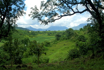 Landscape. Western Ghats, Maharashtra, India