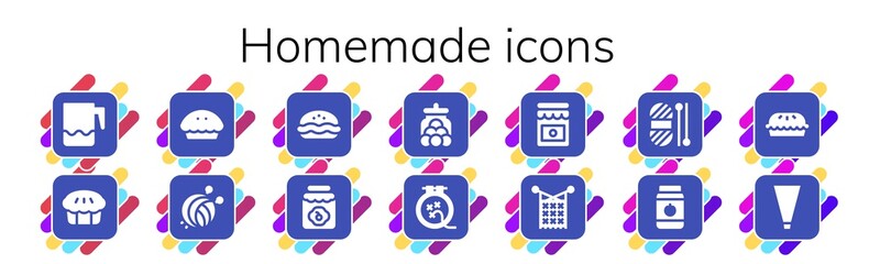 homemade icon set