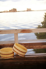 Japanese open air hot spring 