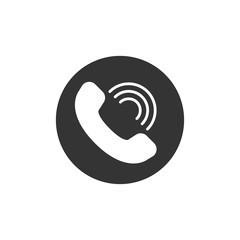 Phone icon in trendy flat style isolated on white background