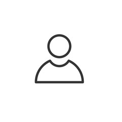account glyph flat vector icon