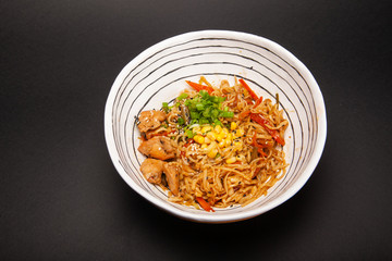 Chinese dish in the form of a pickled chicken egg with rice