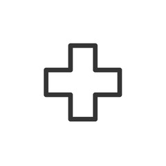 Medical Plus icon. concept web buttons. vector illustration. Flat design style