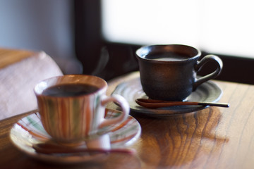 古民家カフェのコーヒー