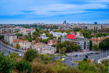 Fototapeta na wymiar Panoramic view of Plovdiv City in summer 8