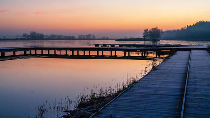 Zalew Dojlidzki, Grudniowy poranek,Dojlidy, Białystok,Podlasie © podlaski49