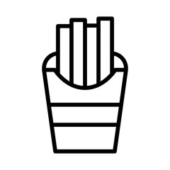 French Fries Icon Vector