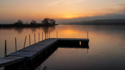 Zalew Dojlidzki, Grudniowy poranek,Dojlidy, Białystok,Podlasie © podlaski49