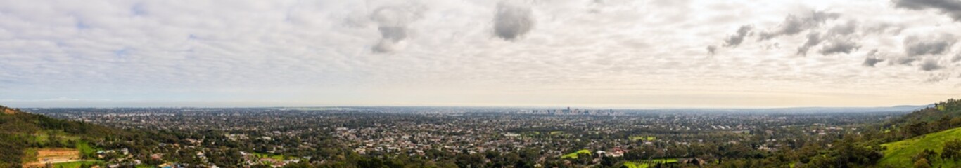 Fototapeta na wymiar Adelaide City panoramic skyline view