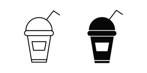 cold drink isolated icon