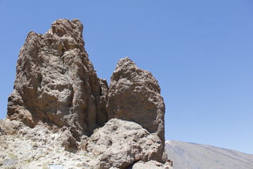 Volcano Teide and blue sky