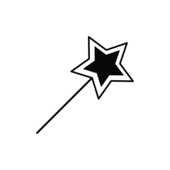 magic stick isolated icon