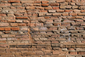 old red brick wall background