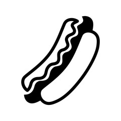 Hot Dog Icon Vector