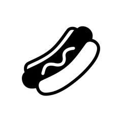 Hot Dog Icon Vector