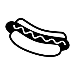 Hot Dog Icon Vector