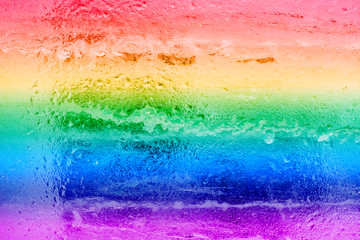 Awesome rainbow colors ice background