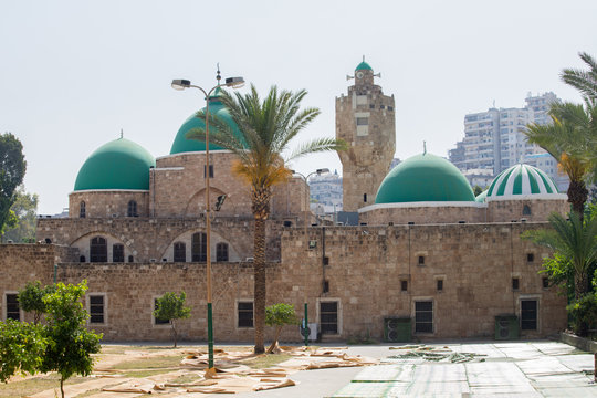 Exterior of the Taynal Mosque. Tripoli, Lebanon - June, 2019