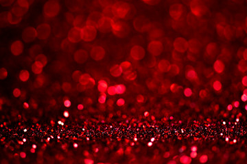 Abstract blur red glitter background card for Valentine's day, christmas and wedding celebration....