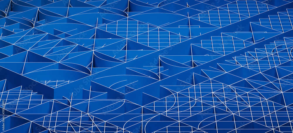 Aufkleber abstract background for branding and packaging presentation. blue color geometric pattern background