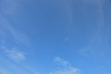 Blue sky white cloud white background. Beautiful sky and clouds in the afternoon.