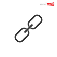 Chain Link Icon Design Vector