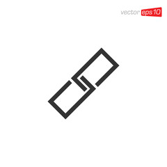 Chain Link Icon Design Vector