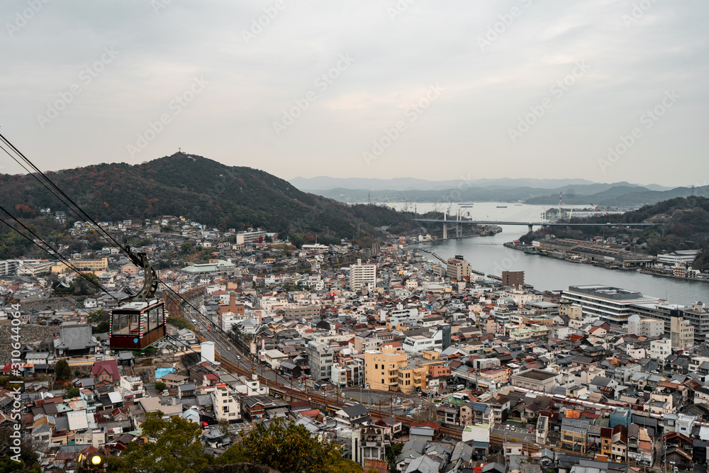 Wall mural Onomichi in Hiroshima, Japan.