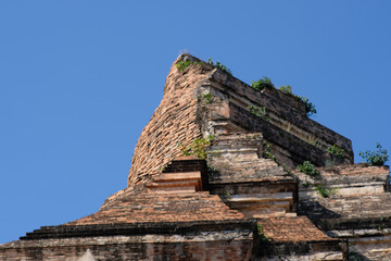 Fototapeta premium Old pagoda in temple of Thailand 