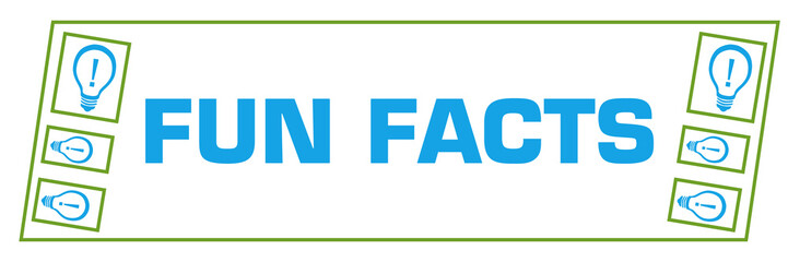 Fun Facts Green Blue Border Boxes Horizontal 