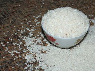 white rice in a bowl