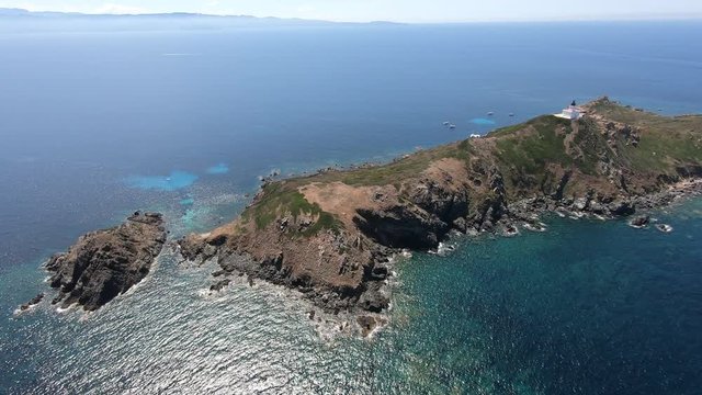 Les &Icirc;les Sanguinaires vues du ciel, Ajaccio en Corse