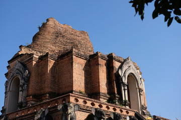 Fototapeta premium Old pagoda in temple of Thailand 