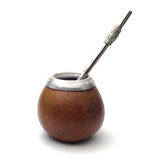 bombilla gourd on white background