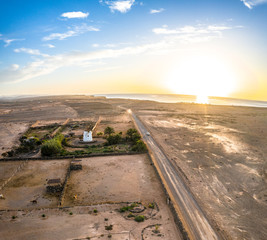 El Cotillo, Fuerteventura. Amaszing Aerial Shot. Canary Islands, Spain