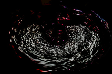 Abstraction with circular motion of water