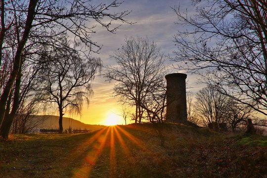 sonnenaufgang am schreckenberg