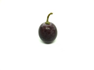 Close up of fresh grape isolated on white background.
