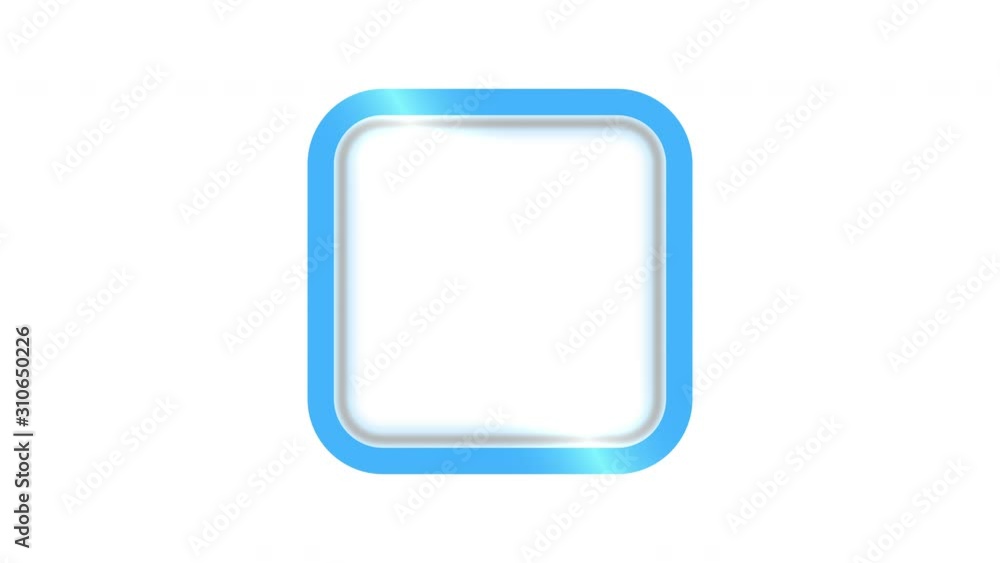 Wall mural blue square clean animated intro blank background opener animation for title or logo the second half