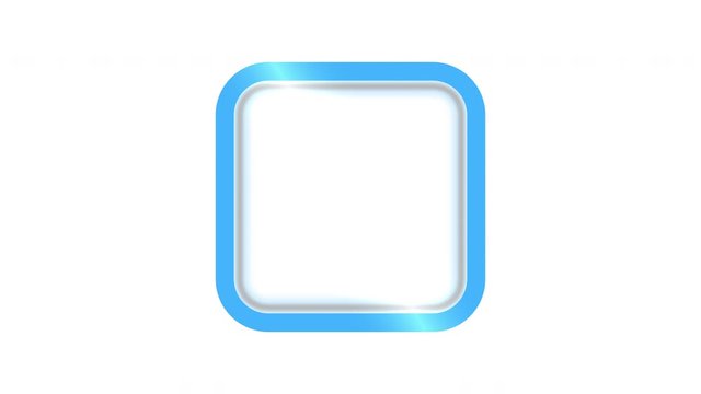 Blue Square Clean Animated Intro Blank Background Opener Animation For Title Or Logo  The Second Half Of Clip Is Seamless Loop