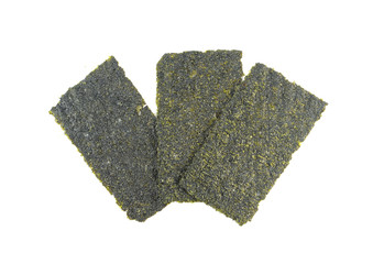 Japanese food nori dry seaweed or edible seaweed