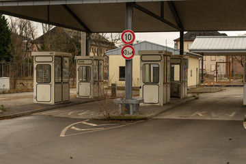 Entrance and security control at the former US Army Base Heidelberg