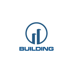 Fototapeta premium Building Construction Real Estate Logo Template Vector Icon