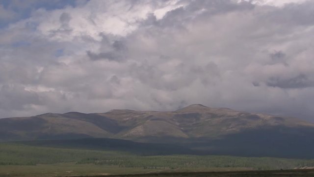 Mongolia, Darkhat basin. Landscapes of nature.