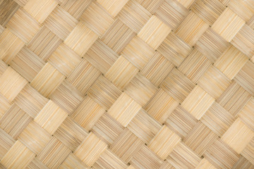texture background of bamboo basketry,bamboo weave pattern,woven pattern of bamboo